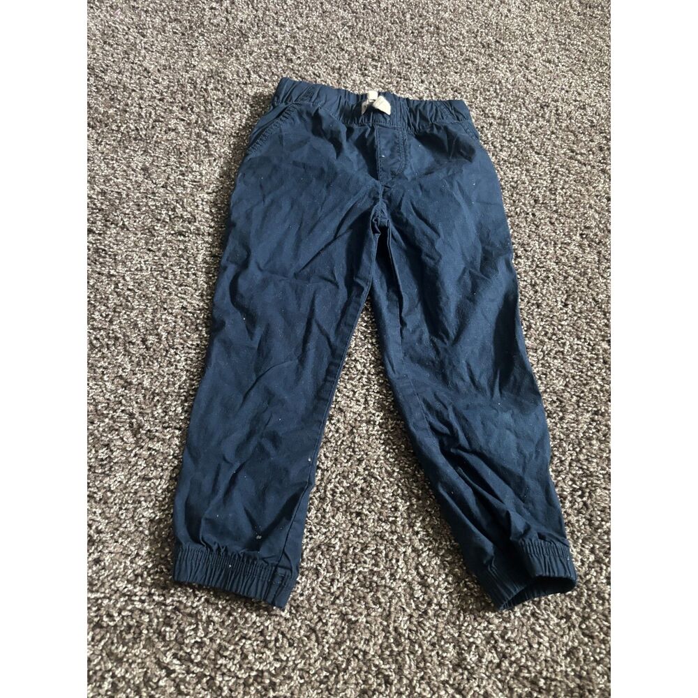 365 Kids Boys Jogger Navy Blue Pull-On Pants Size 4